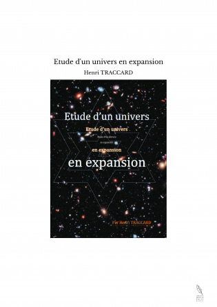 Etude d'un univers en expansion