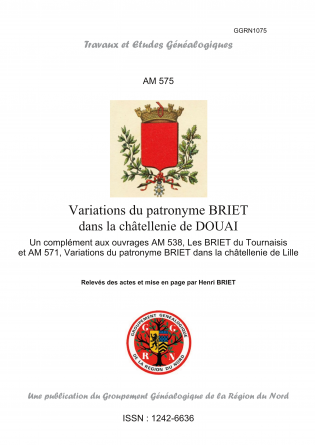 AM575-Les BRIET, Châtellenie de DOUAI