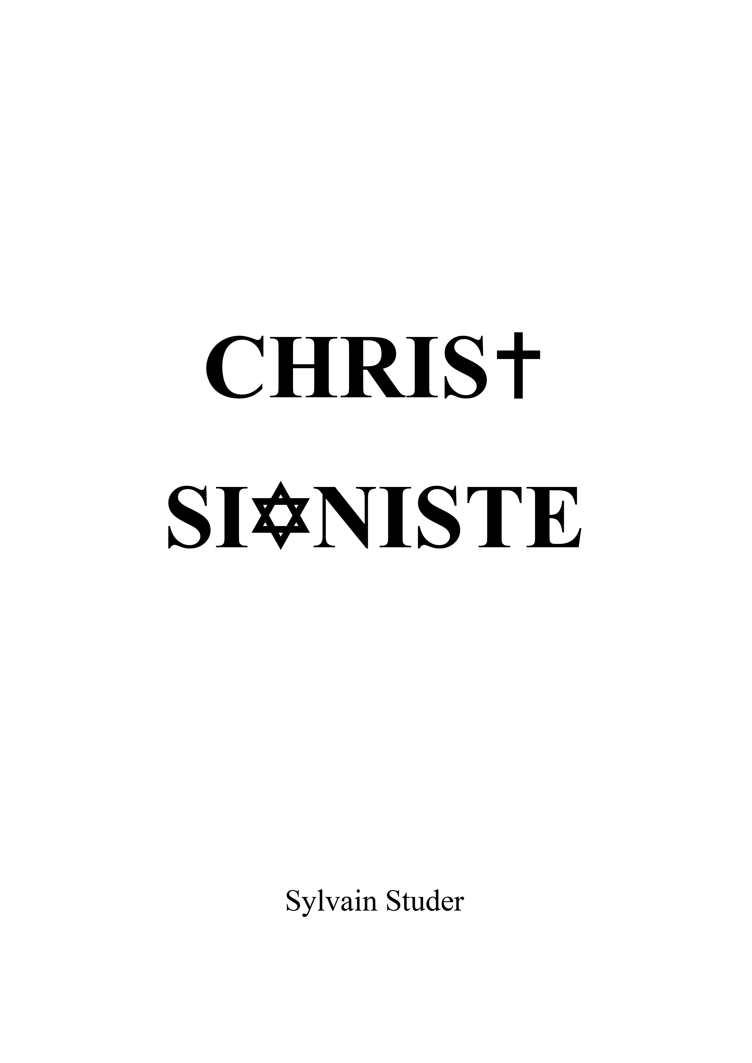 CHRIST SIONISTE