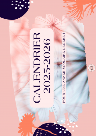 Calendrier scolaire 2025-2026