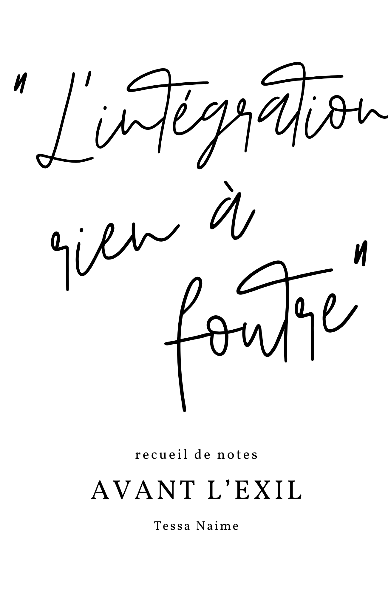 Avant l'exil...