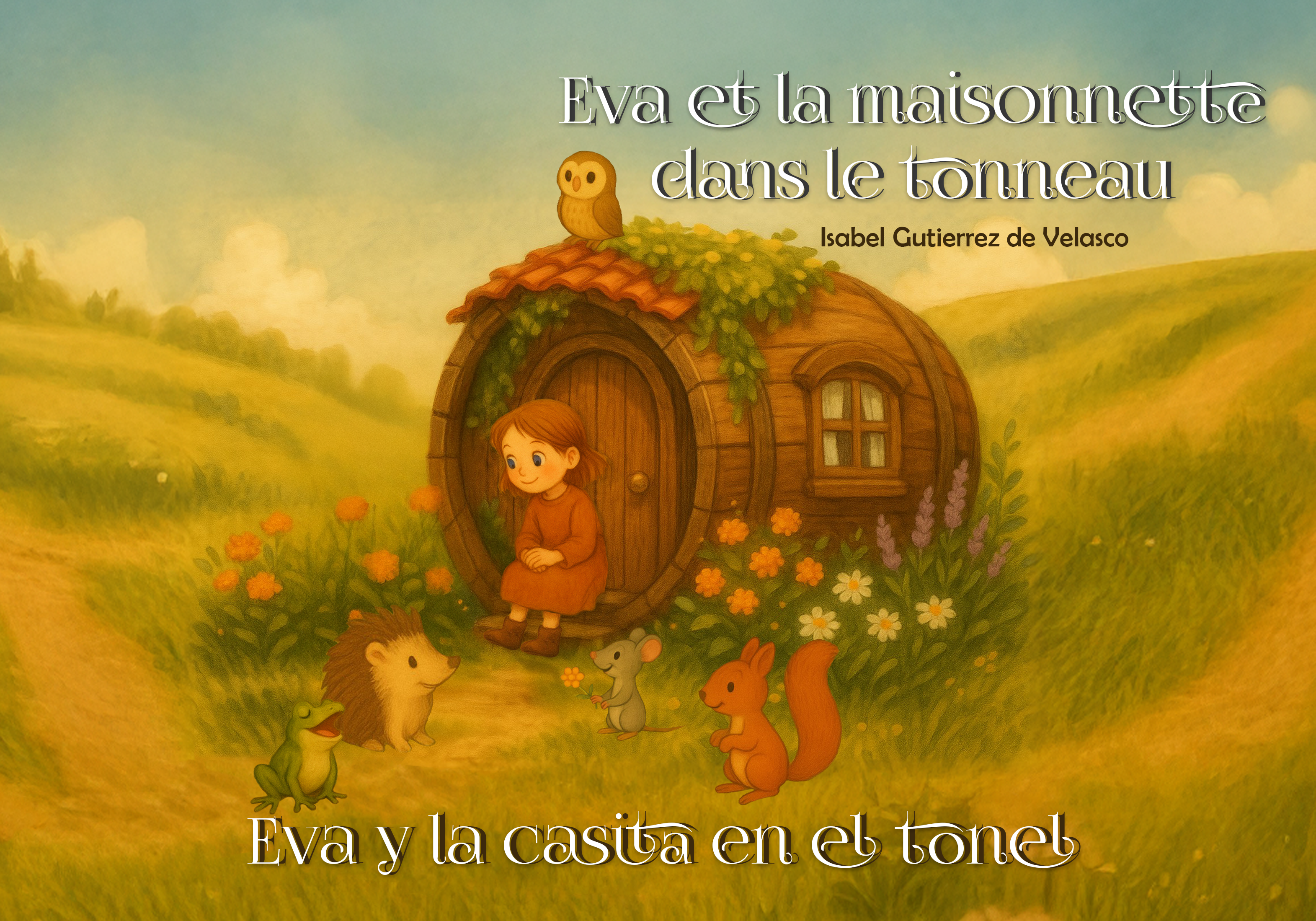 Eva et la maisonnette dans le tonneau