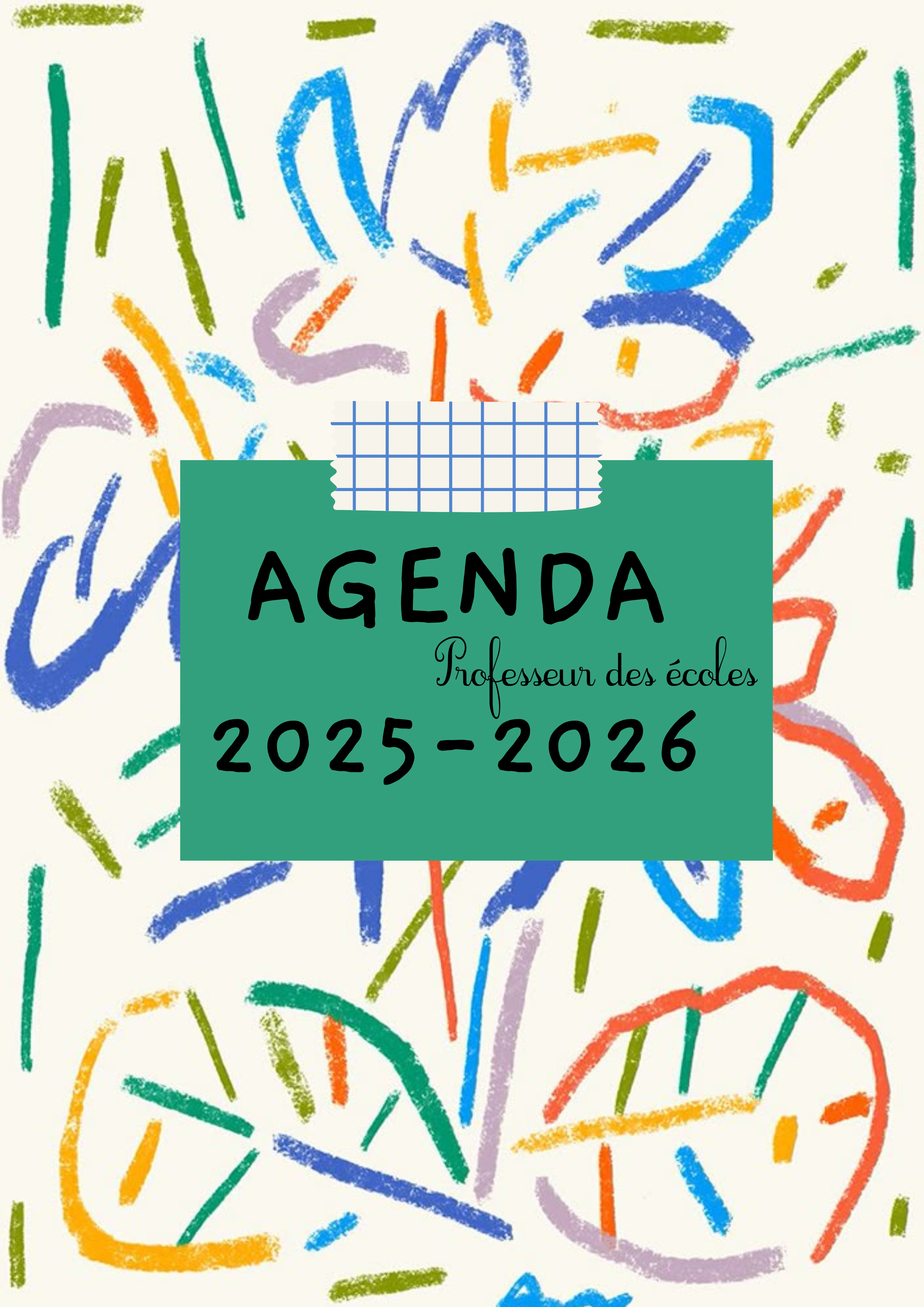Agenda professeur des écoles 2025/2026