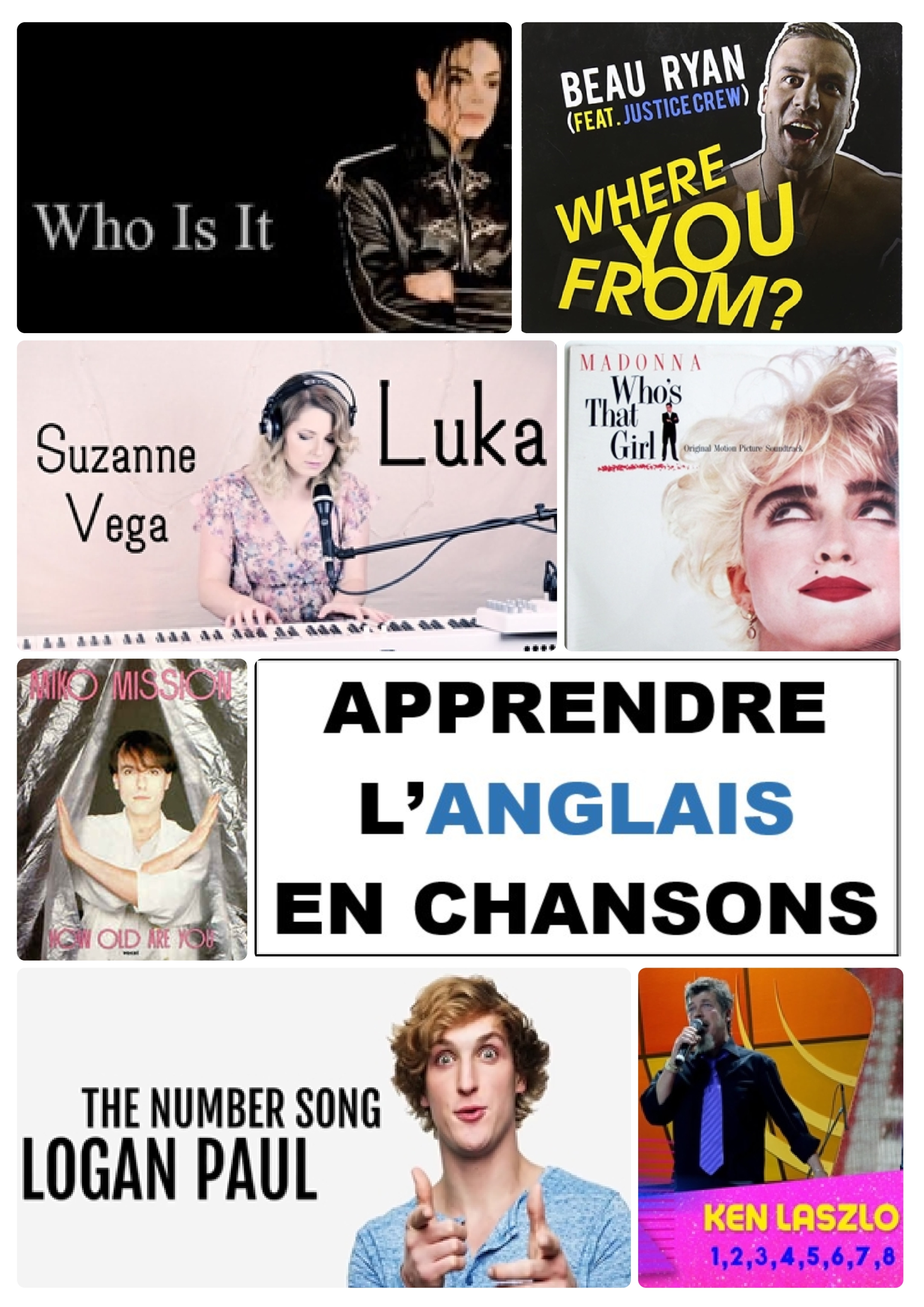 APPRENDRE L'ANGLAIS EN CHANSONS