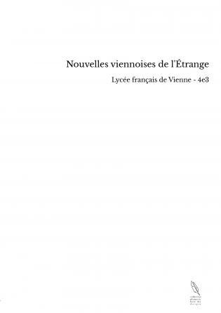 Nouvelles viennoises de l'Étrange