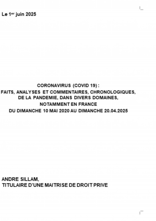 CORONAVIRUS du 10/5/2020 au 20/4/2025