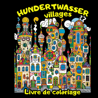 Hundertwasser vol 1 coloring book