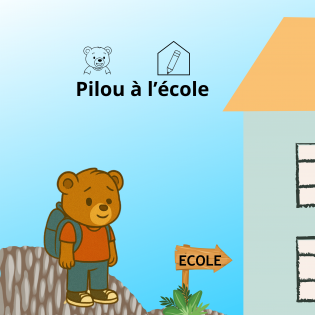 Pilou à l'école