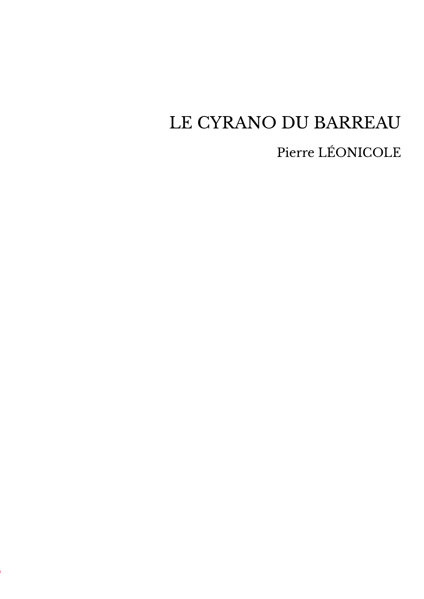 LE CYRANO DU BARREAU
