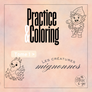 Practice coloring-créatures mignonnes