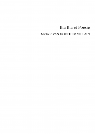 Bla Bla et Poésie