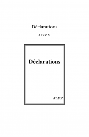 Déclarations