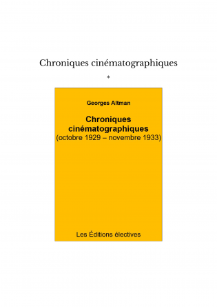 Chroniques cinématographiques