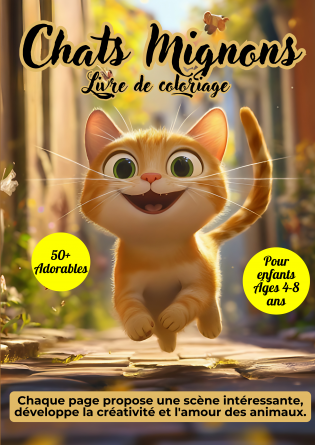Livre de coloriage Chats mignons 