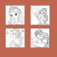 Livre de coloriage de princesses