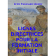 LIGNES DIRECTRICES POUR LA FORMATION 