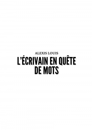 L'écrivain en quête de mots