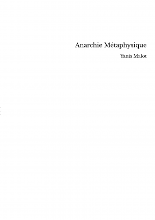Anarchie Métaphysique