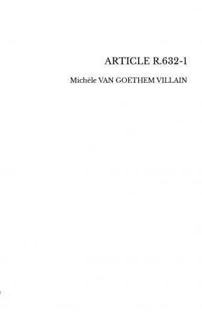 ARTICLE R.632-1