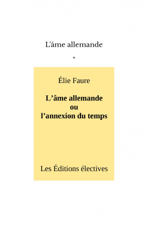 L'âme allemande