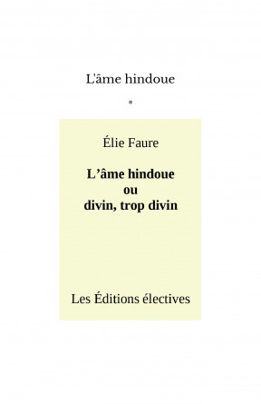 L'âme hindoue