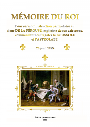 MÉMOIRE DU ROI au sieur De La Pérouse