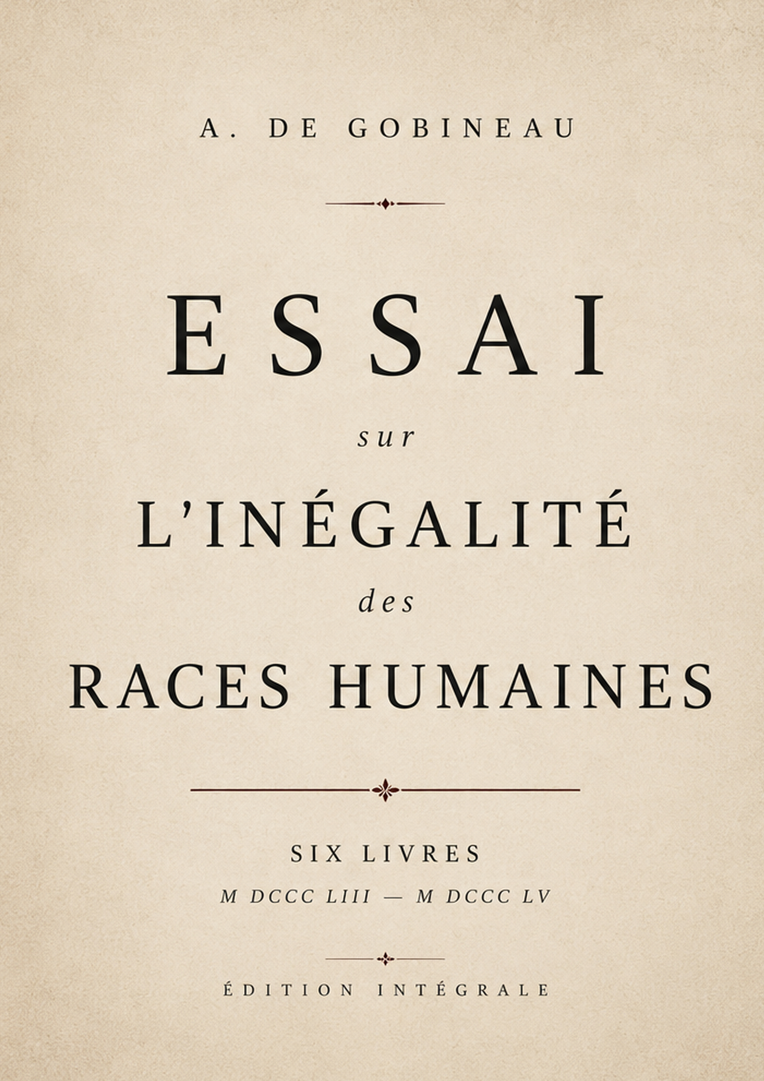 Essai sur l’inégalité des races