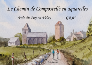 Le Chemin de Compostelle en aquarelle