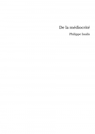 De la médiocrité