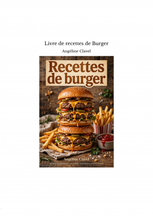 Livre de recettes de Burger