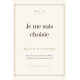 Je me suis choisie