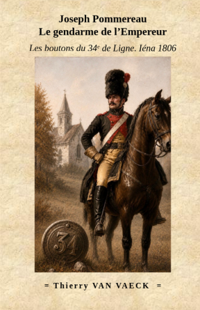 Les boutons du 34è de Ligne. Iéna 1806