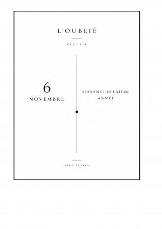 6 Novembre / Soixante-deuxième année