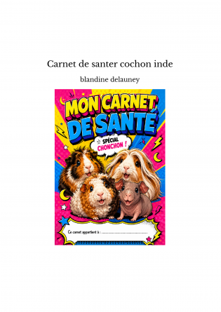 Carnet de santer cochon inde