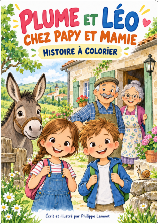 Plume et Léo chez Papy et Mamie