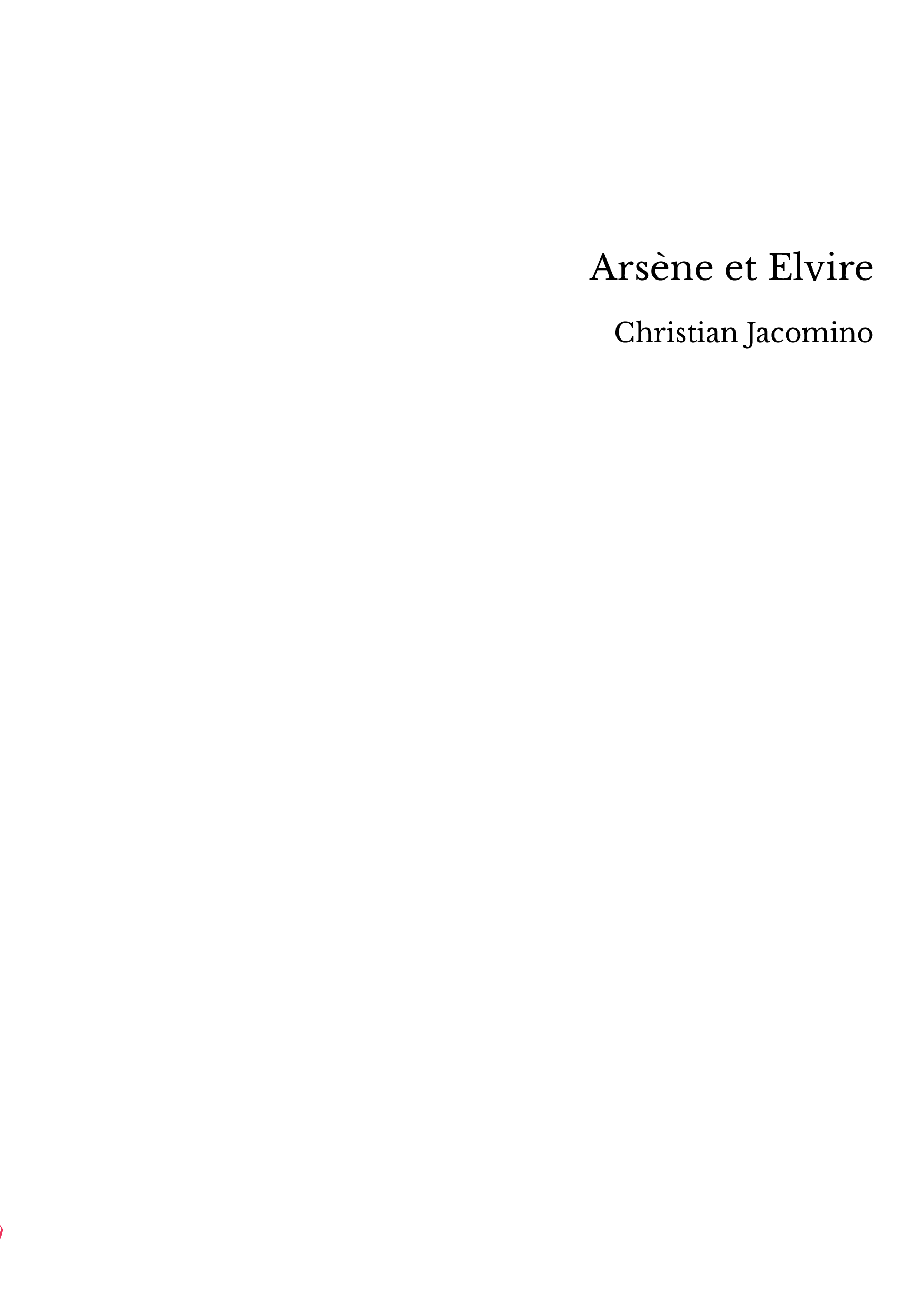 Arsène et Elvire