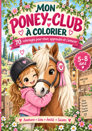 Mon poney-club à colorier