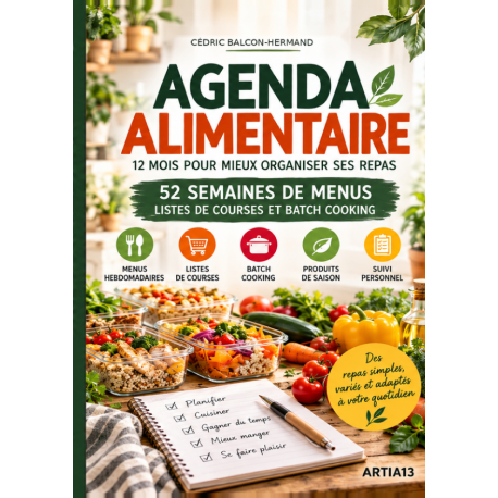 Couverture du livre Agenda alimentaire – 12 mois pour mieu