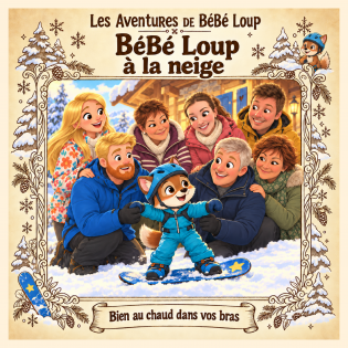 BéBé Loup à la neige