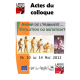 Actes du colloque 2012