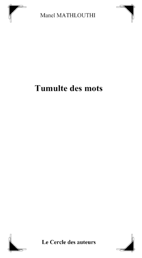Tumulte des mots