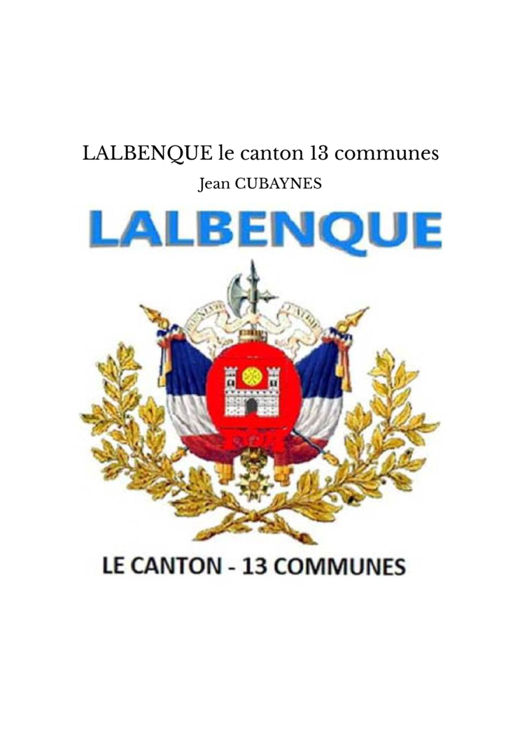LALBENQUE le canton 13 communes