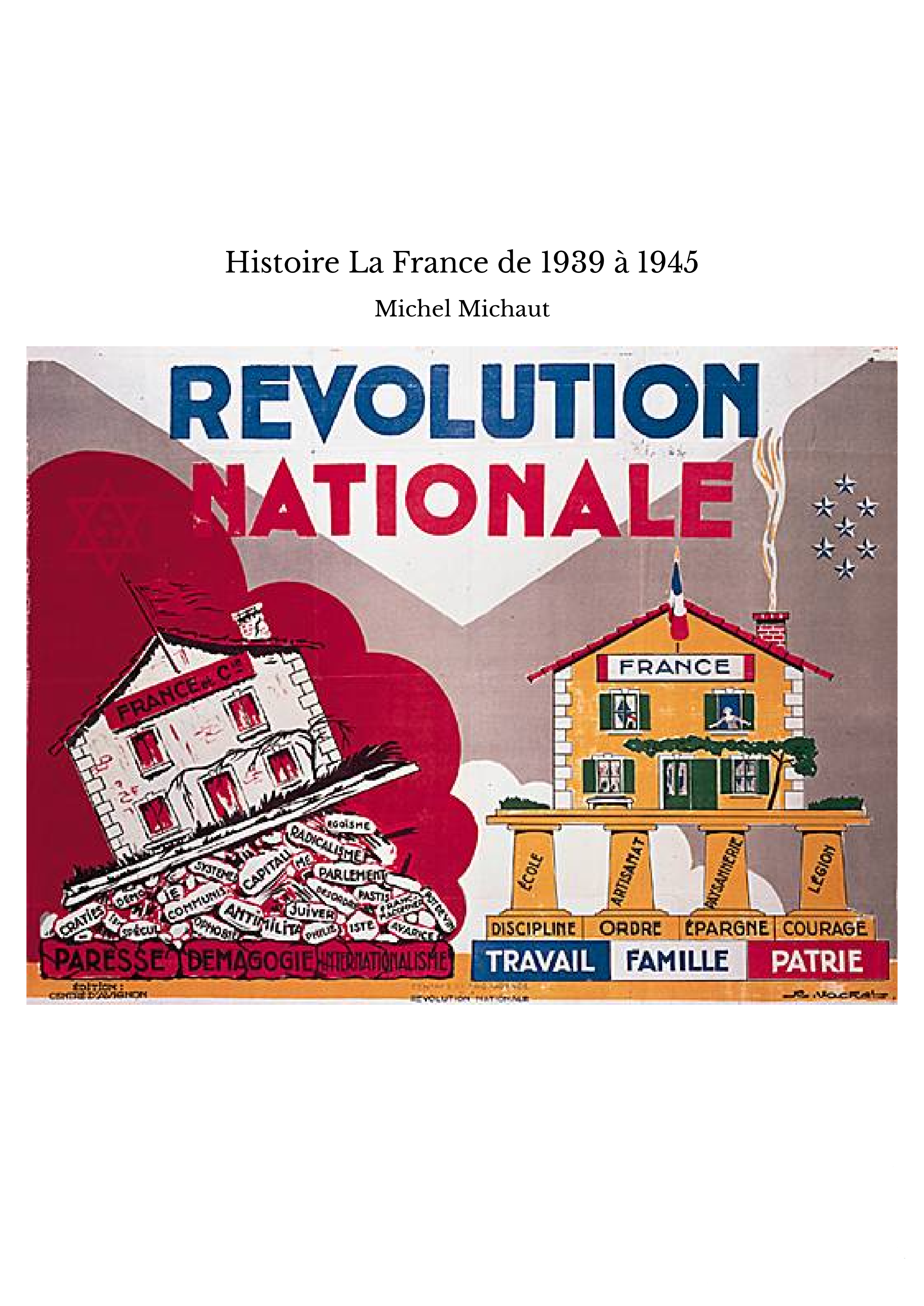 Histoire La France de 1939 à 1945