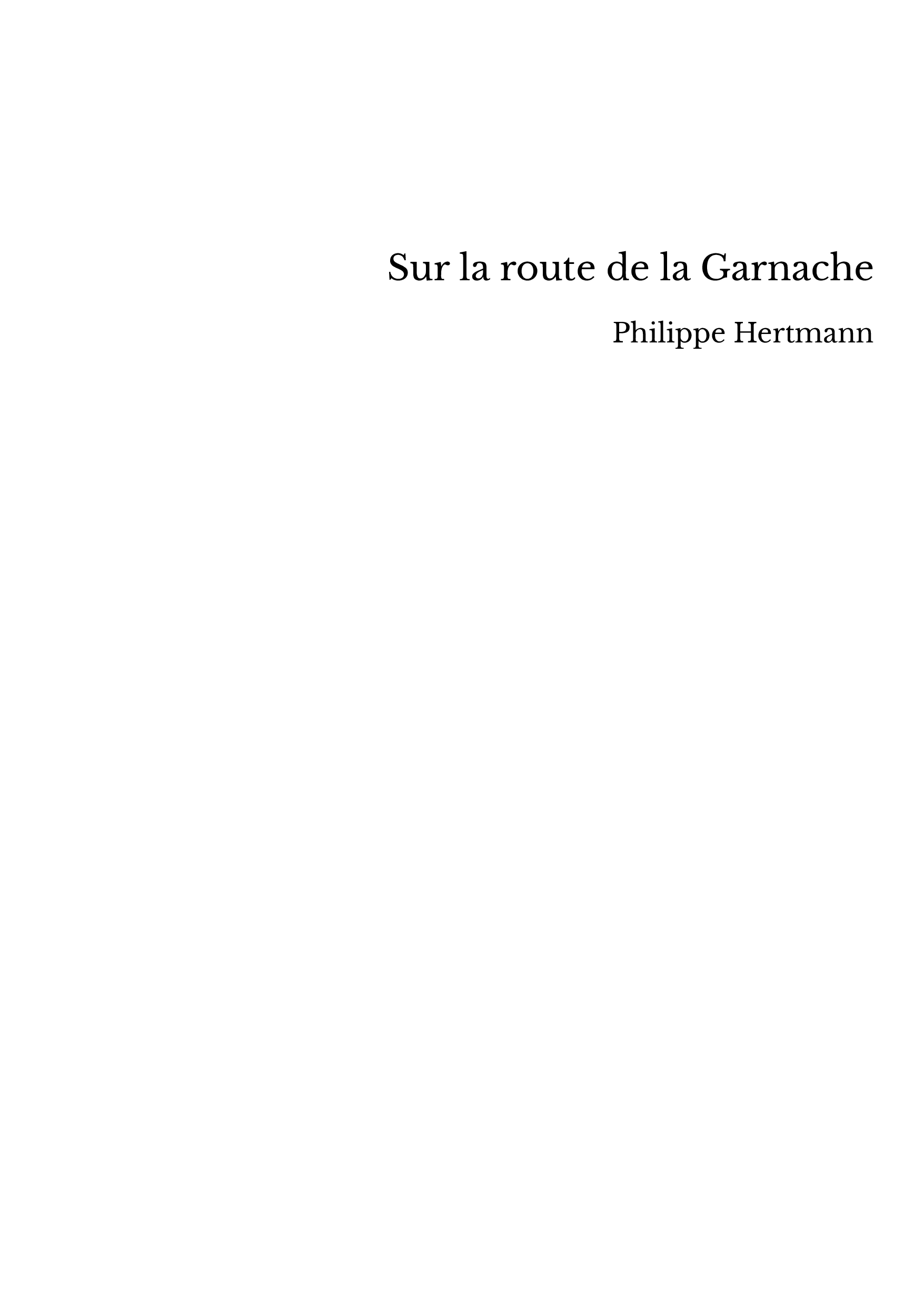 Sur la route de la Garnache