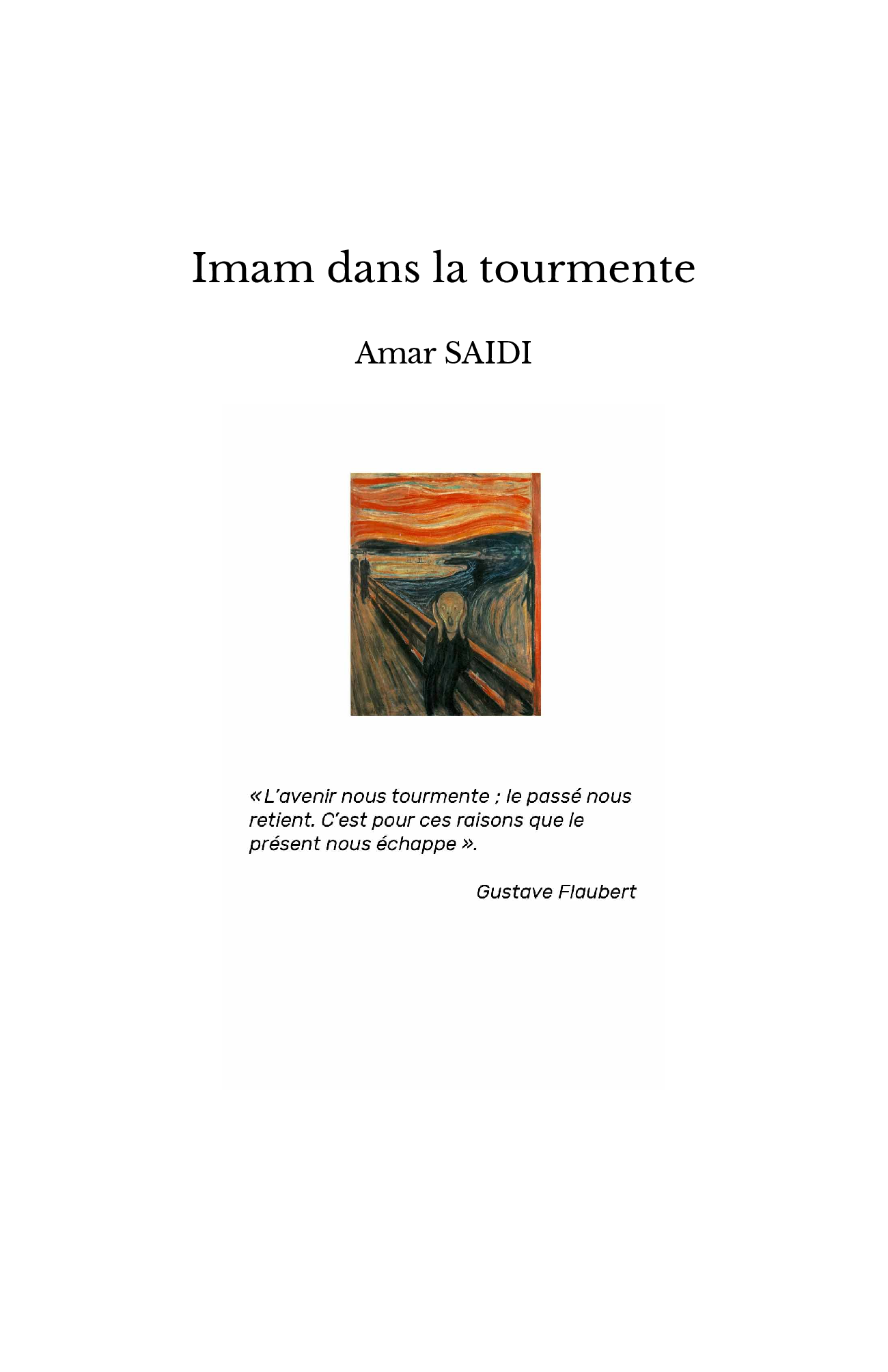 Imam dans la tourmente