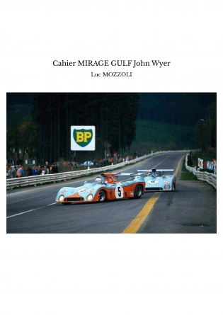 Cahier MIRAGE GULF John Wyer