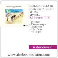 Le livre COLORIAGES du conte sur BILL ET MINA