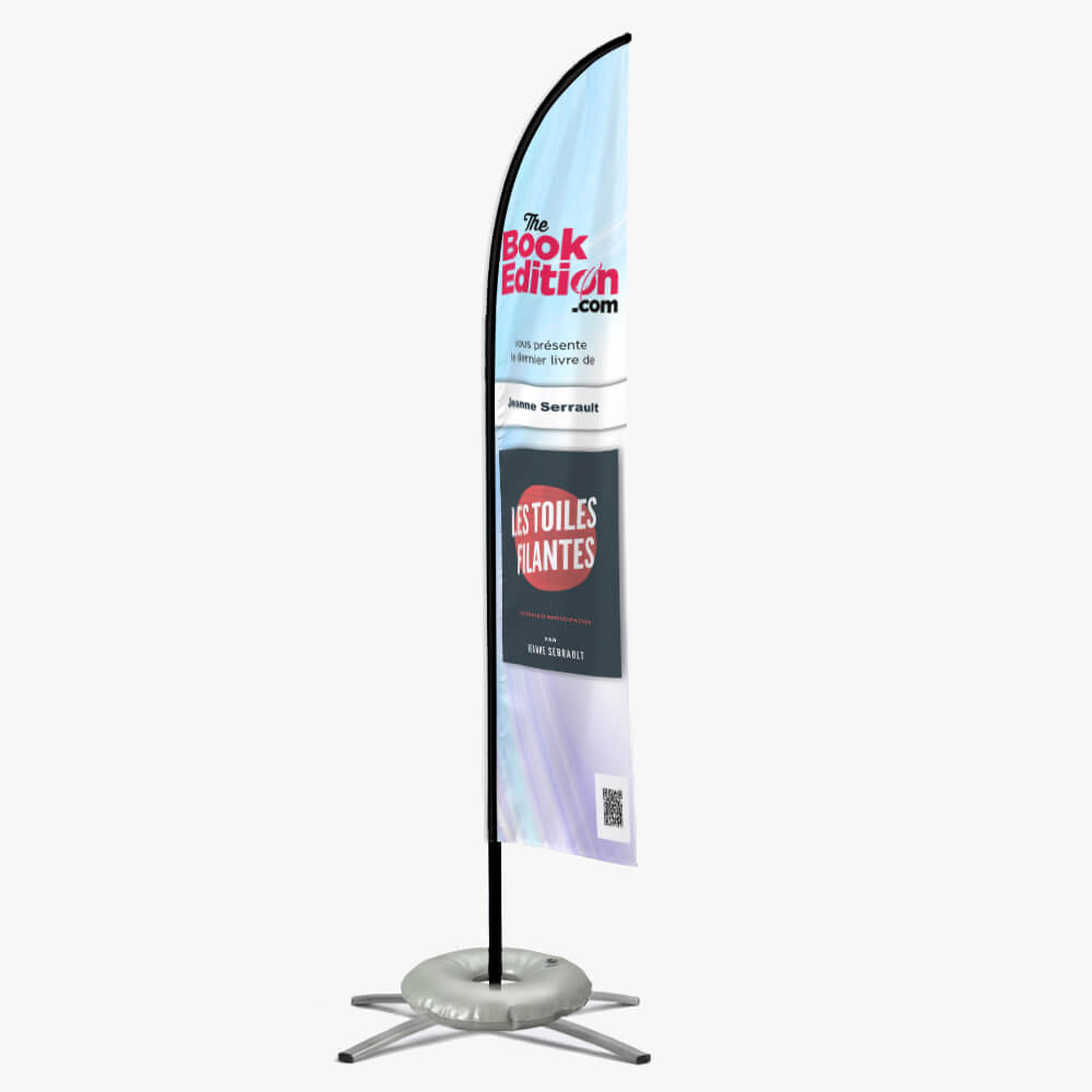 Drapeau plume personnalisable